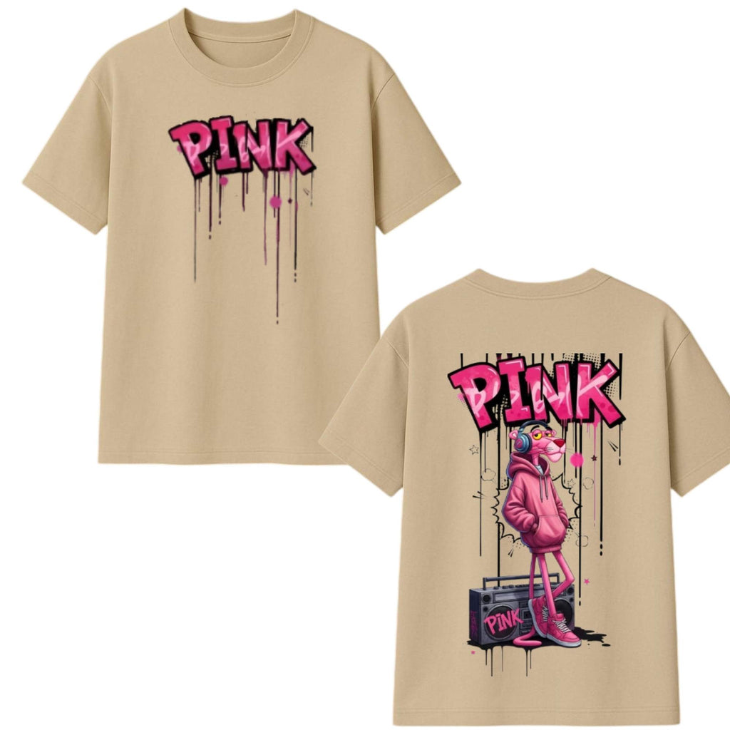 Pink Panther Graffiti Oversized T-shirt