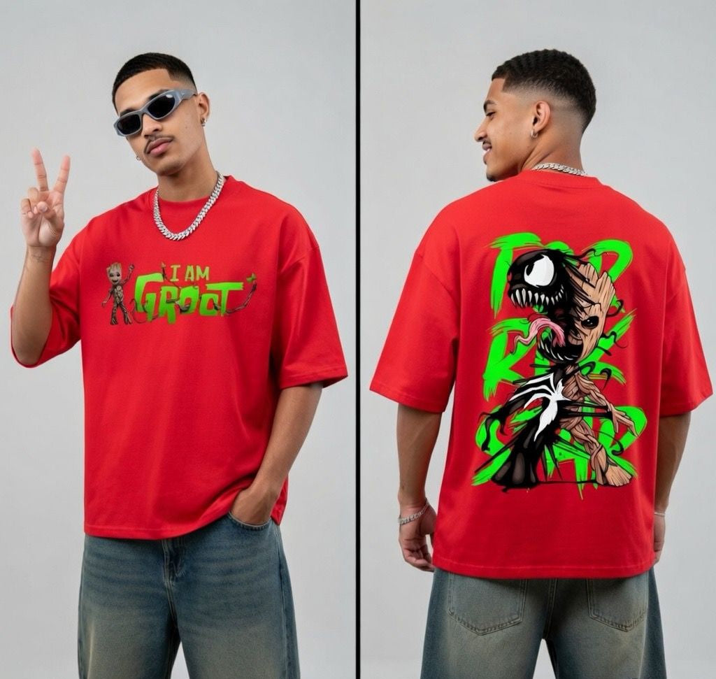 Symbiote Groot Oversized Heavyweight T-shirt