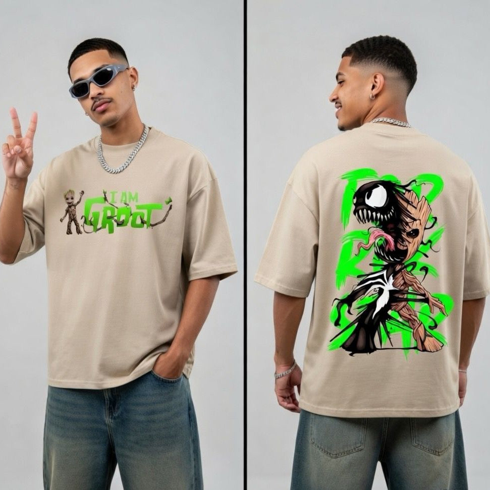 Symbiote Groot Oversized Heavyweight T-shirt