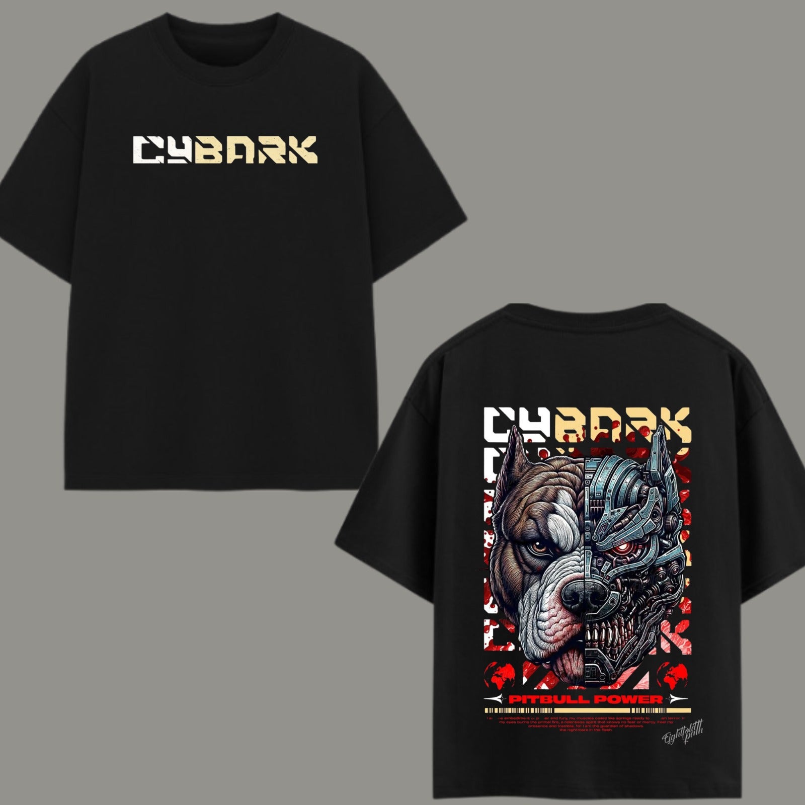 CYBARK Mecha-Pitbull Oversized T-shirt