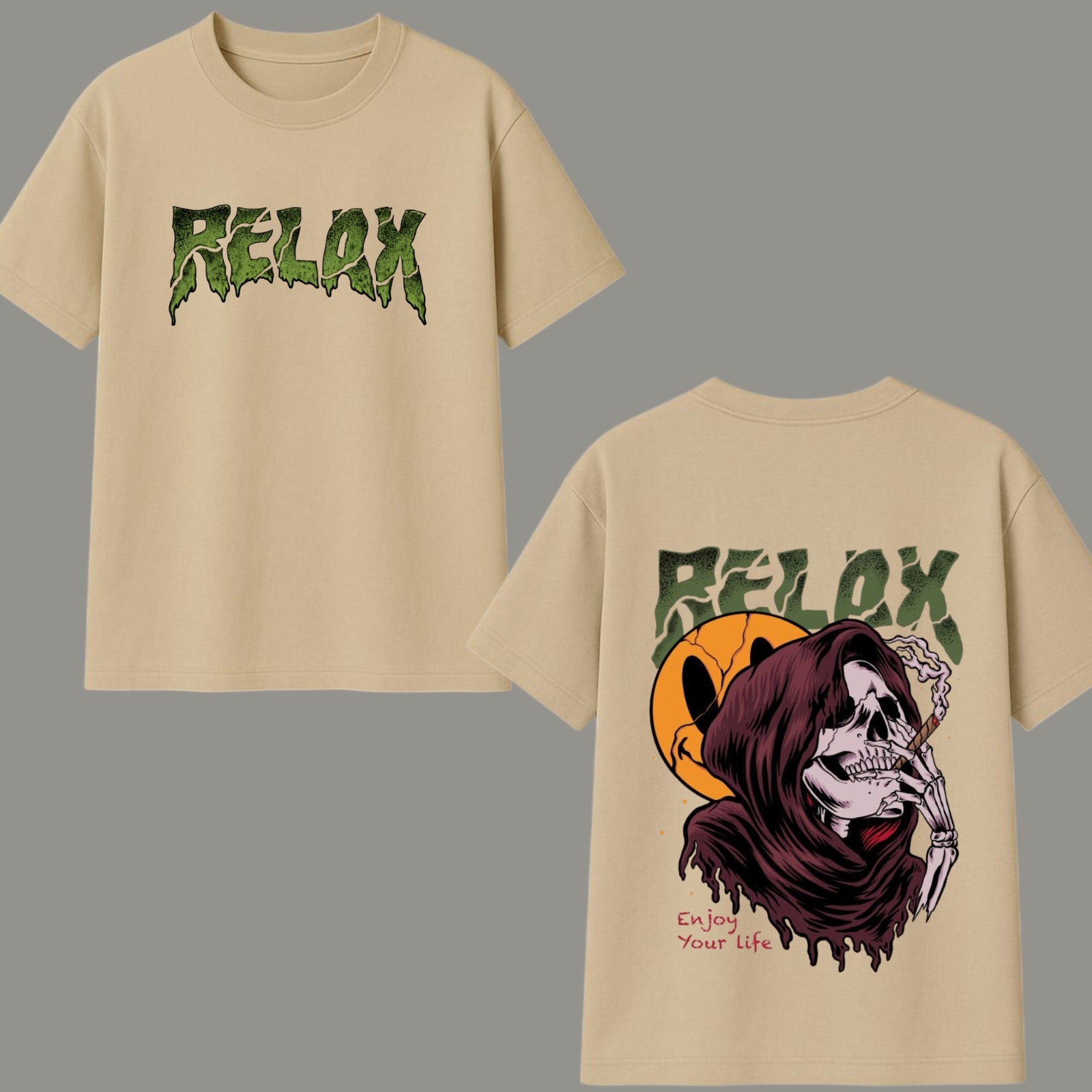 Enjoy Your Life Reaper Oversized T-shirt