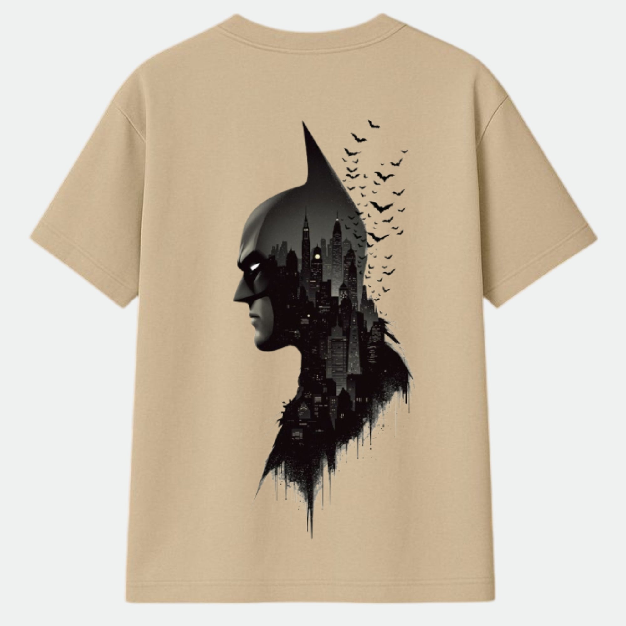 Dark Knight Skyline Graphic Oversized T-shirt