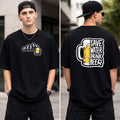 Beer Evolution Graphic Oversized T-Shirt