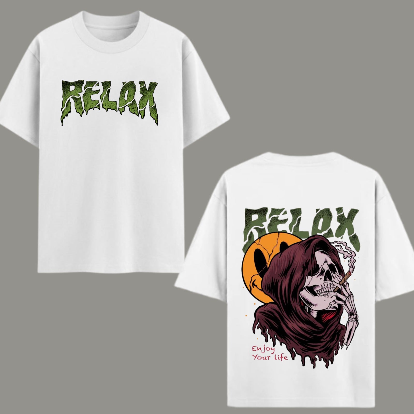Enjoy Your Life Reaper Oversized T-shirt