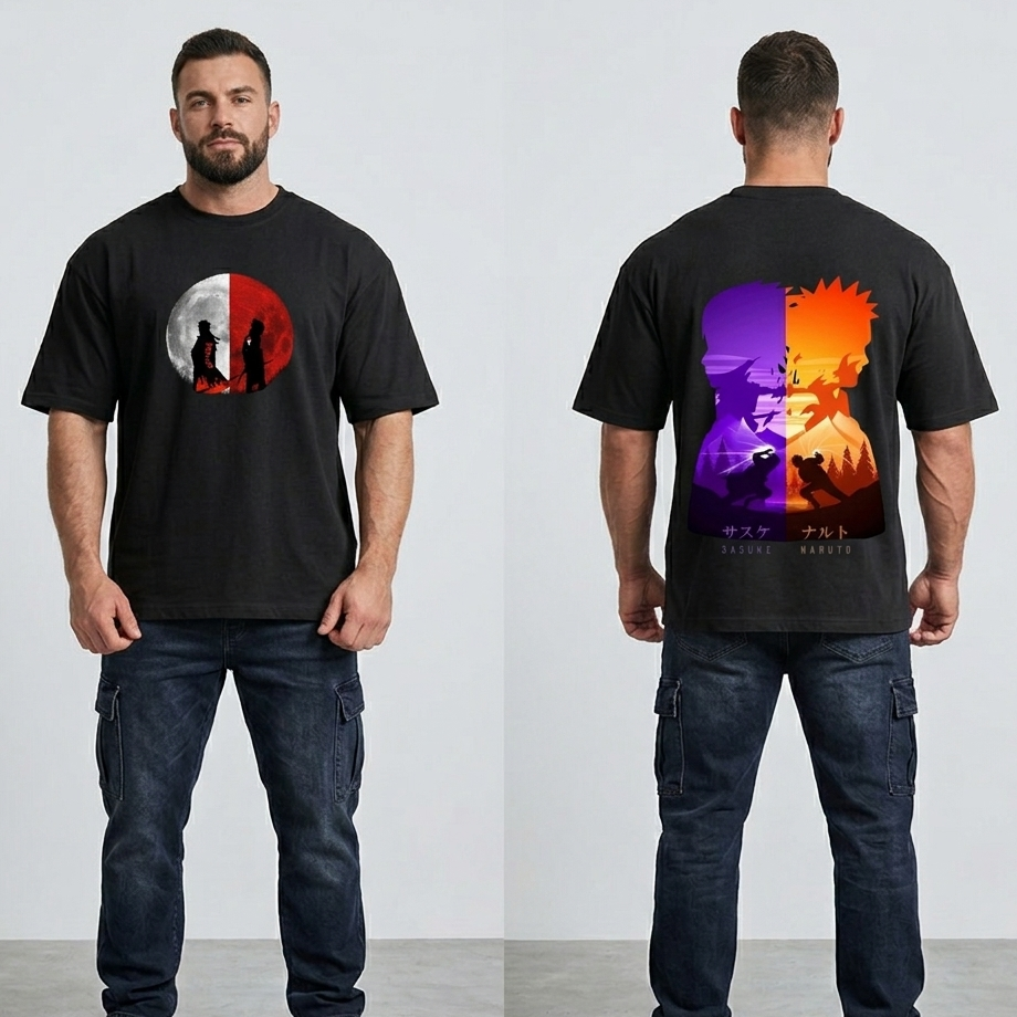 Naruto x Sasuke Duality Graphic T-shirt