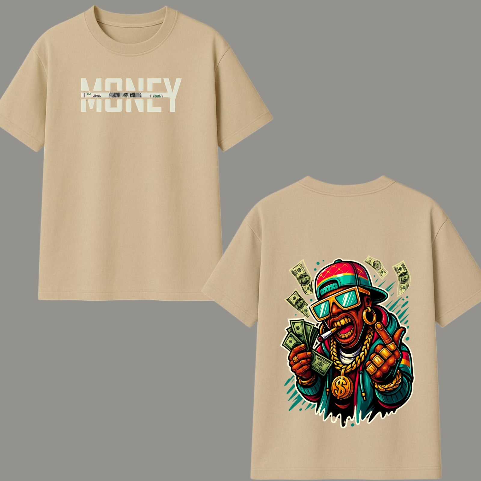 Money Mindset Oversized Graphic T-shirt