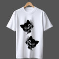 Double Trouble: Kawaii Kitten Oversized T-shirt