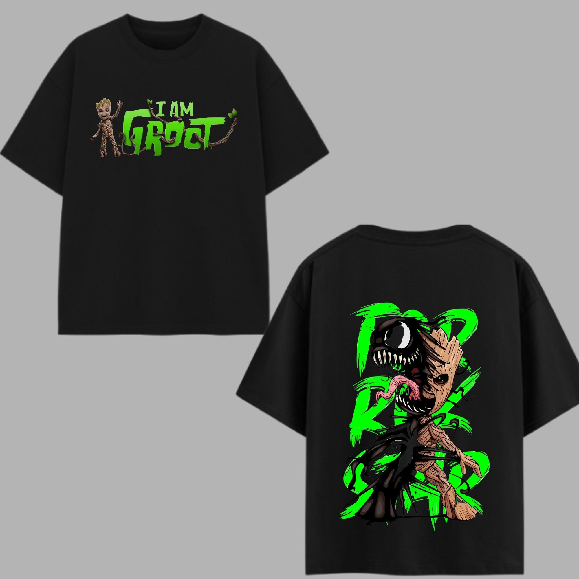 Symbiote Groot Oversized Heavyweight T-shirt