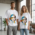 Abstract Muse Oversized Graphic T-shirt