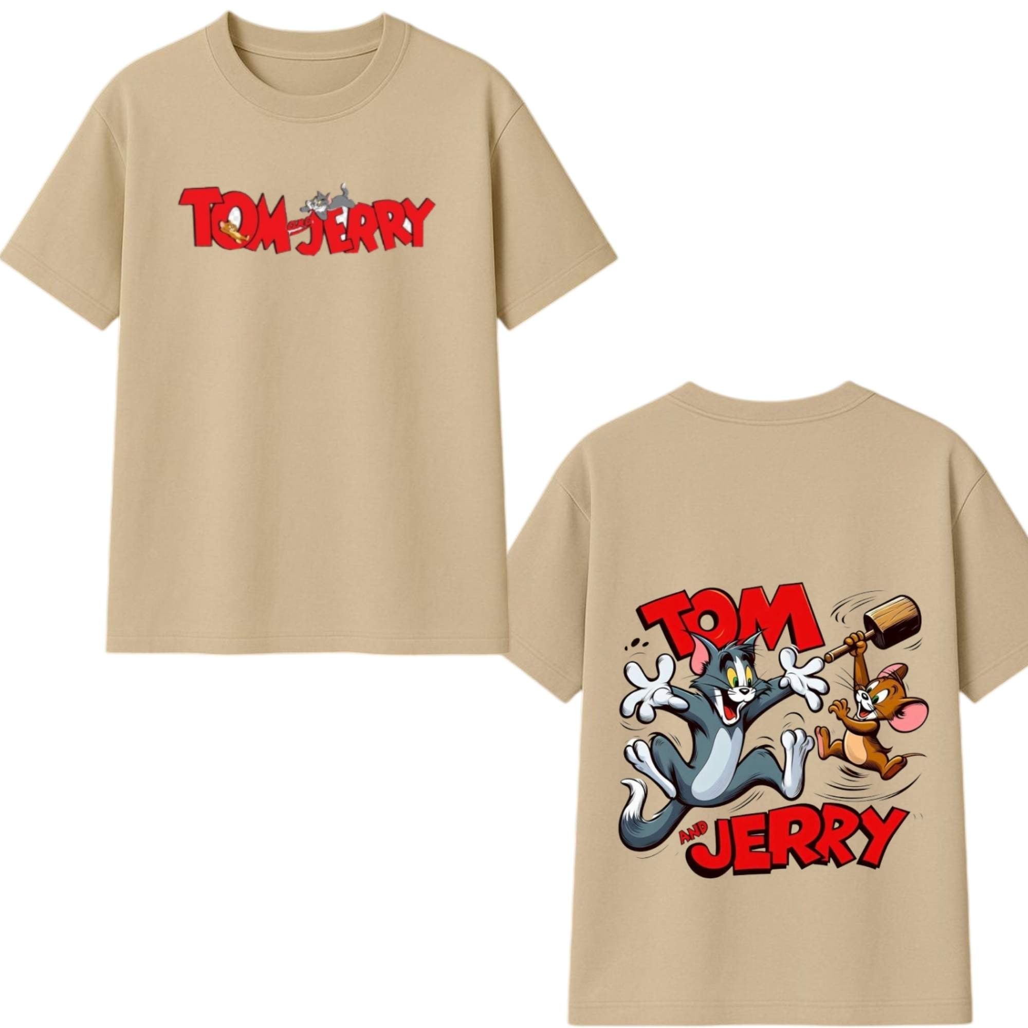 Tom & Jerry Oversized Cartoon T-shirt