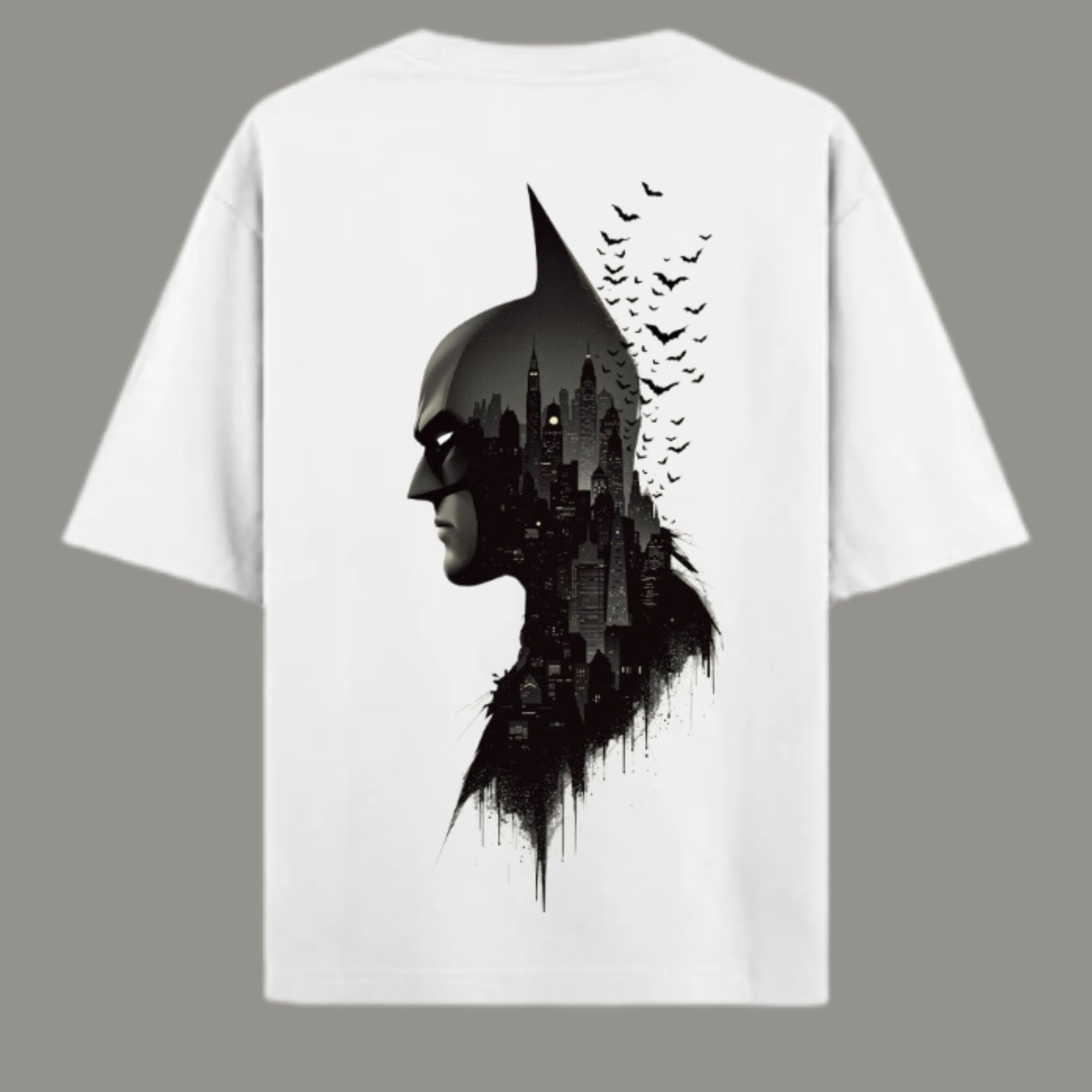 Dark Knight Skyline Graphic Oversized T-shirt