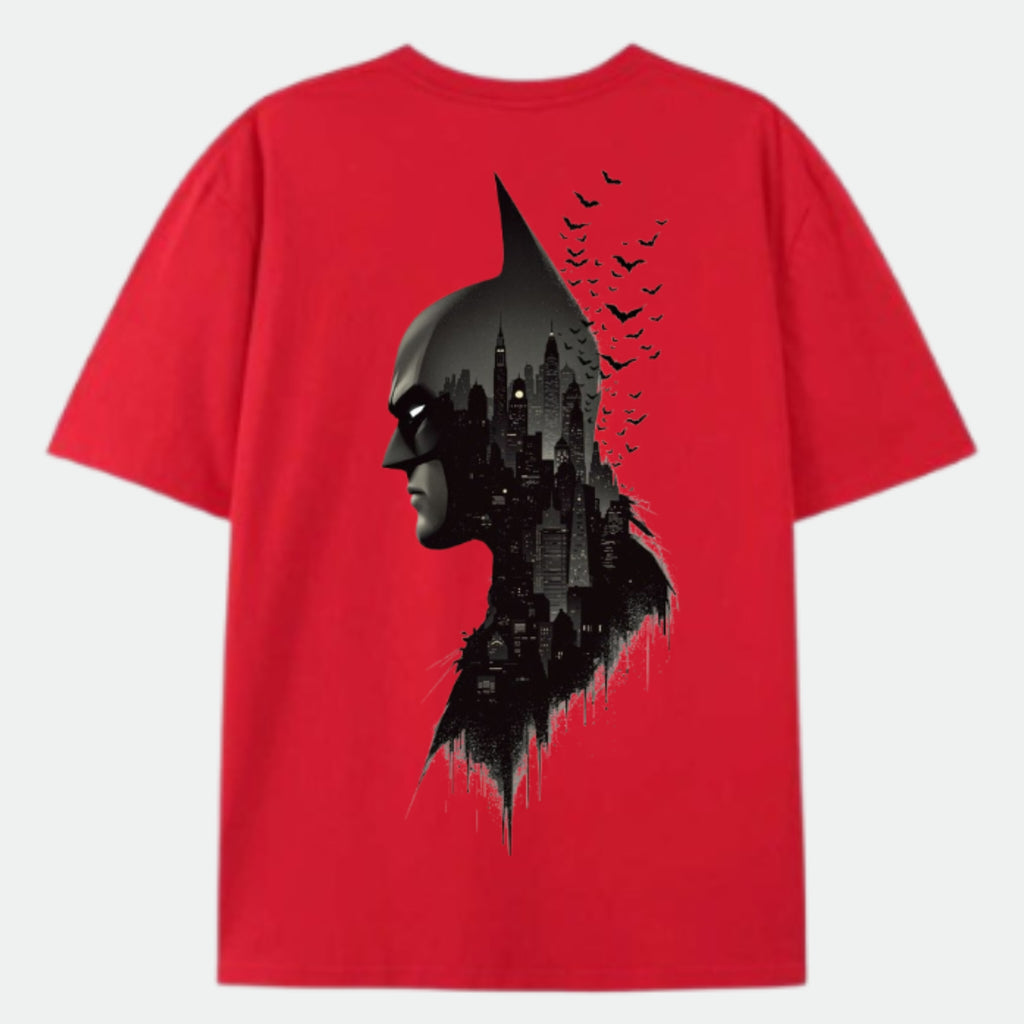 Dark Knight Skyline Graphic Oversized T-shirt