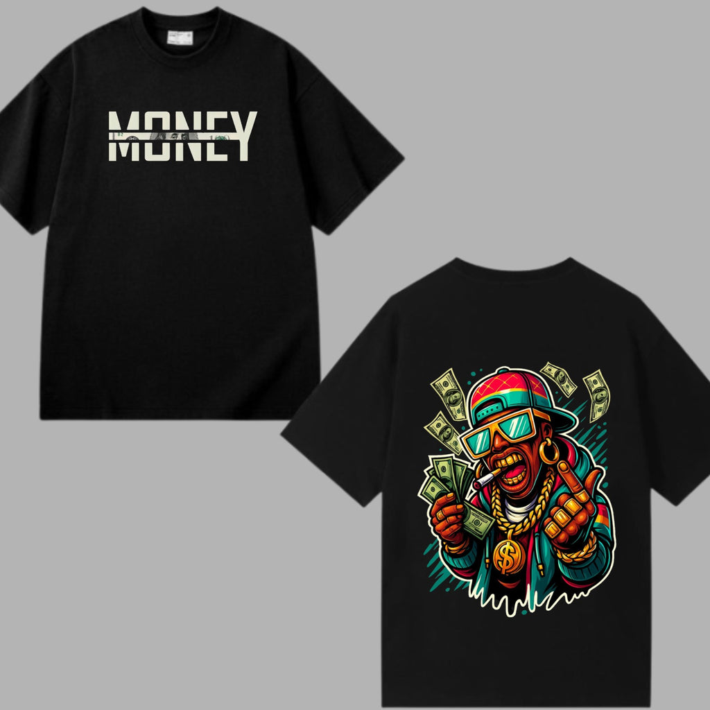Money Mindset Oversized Graphic T-shirt
