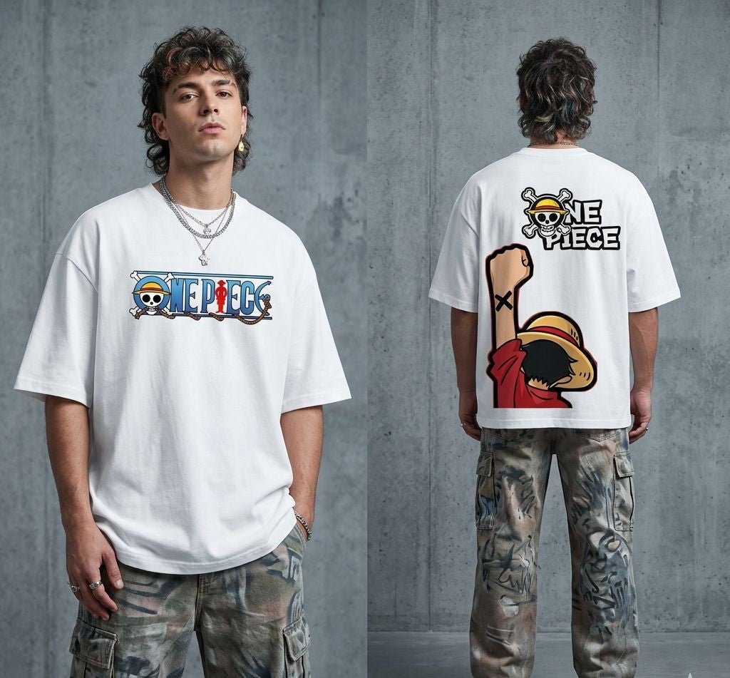 Luffy Straw Hat Pirate Oversized T-Shirt
