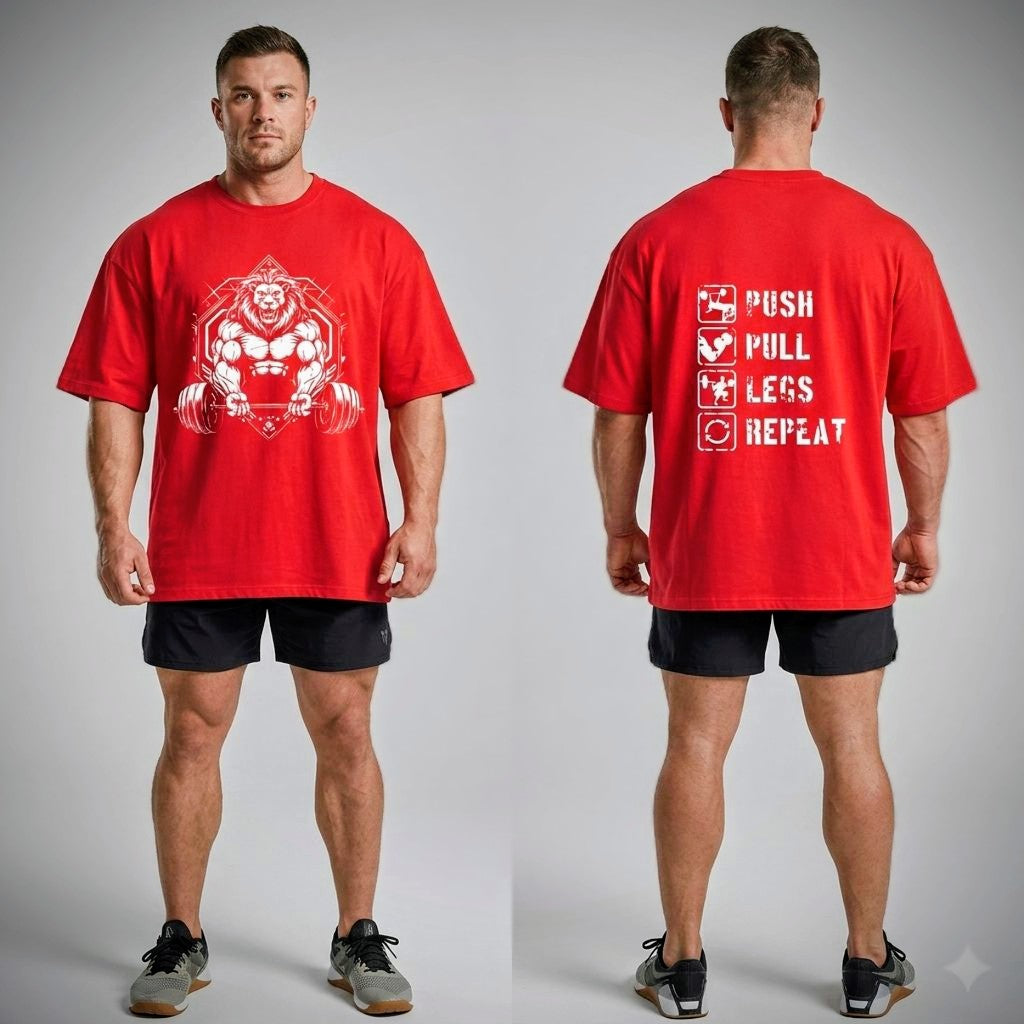 Iron Lion Oversized Graphic T-shirt