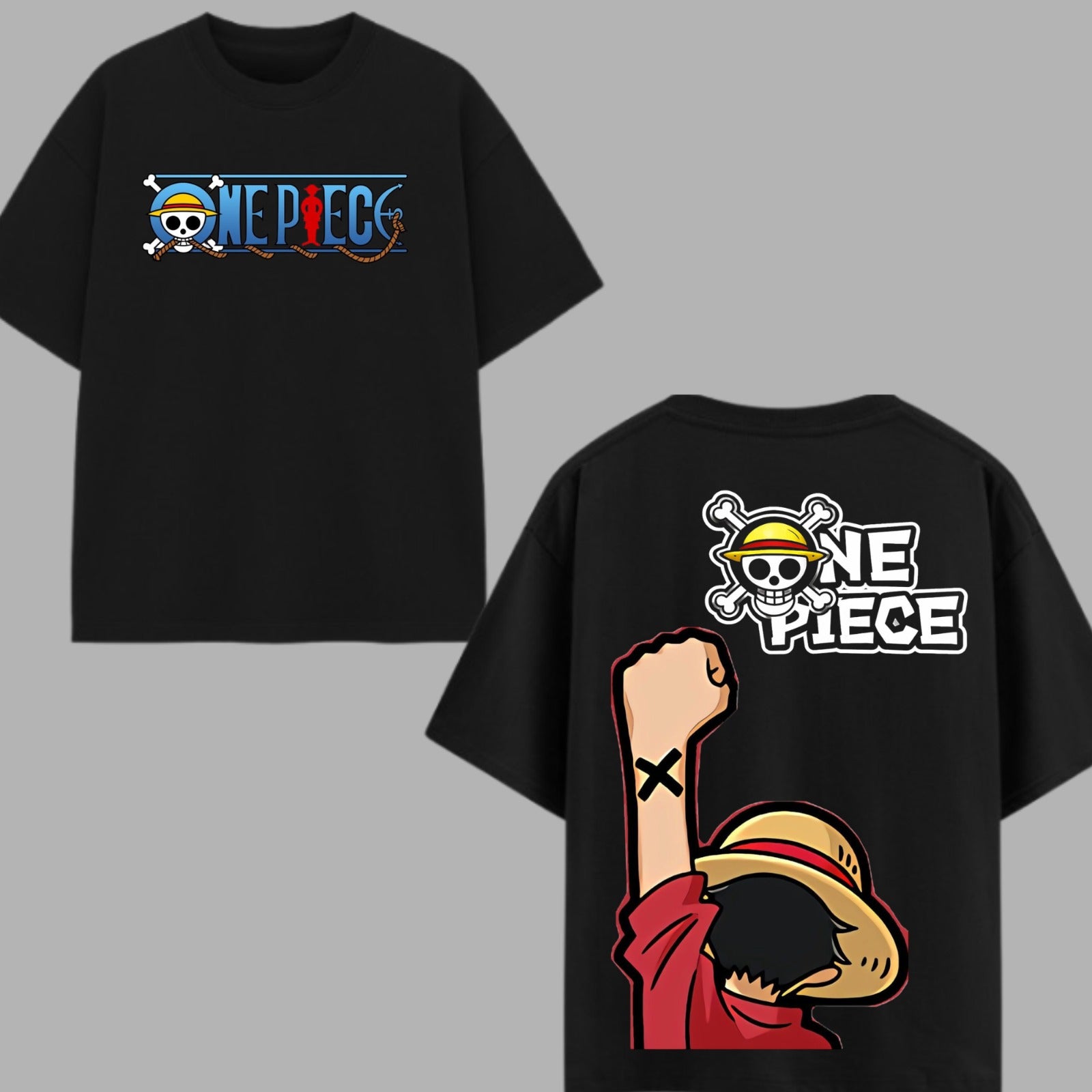 Luffy Straw Hat Pirate Oversized T-Shirt