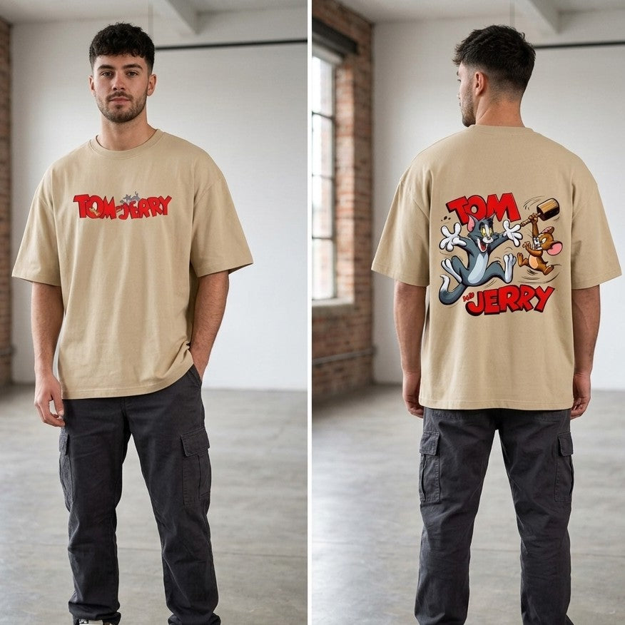 Tom & Jerry Oversized Cartoon T-shirt