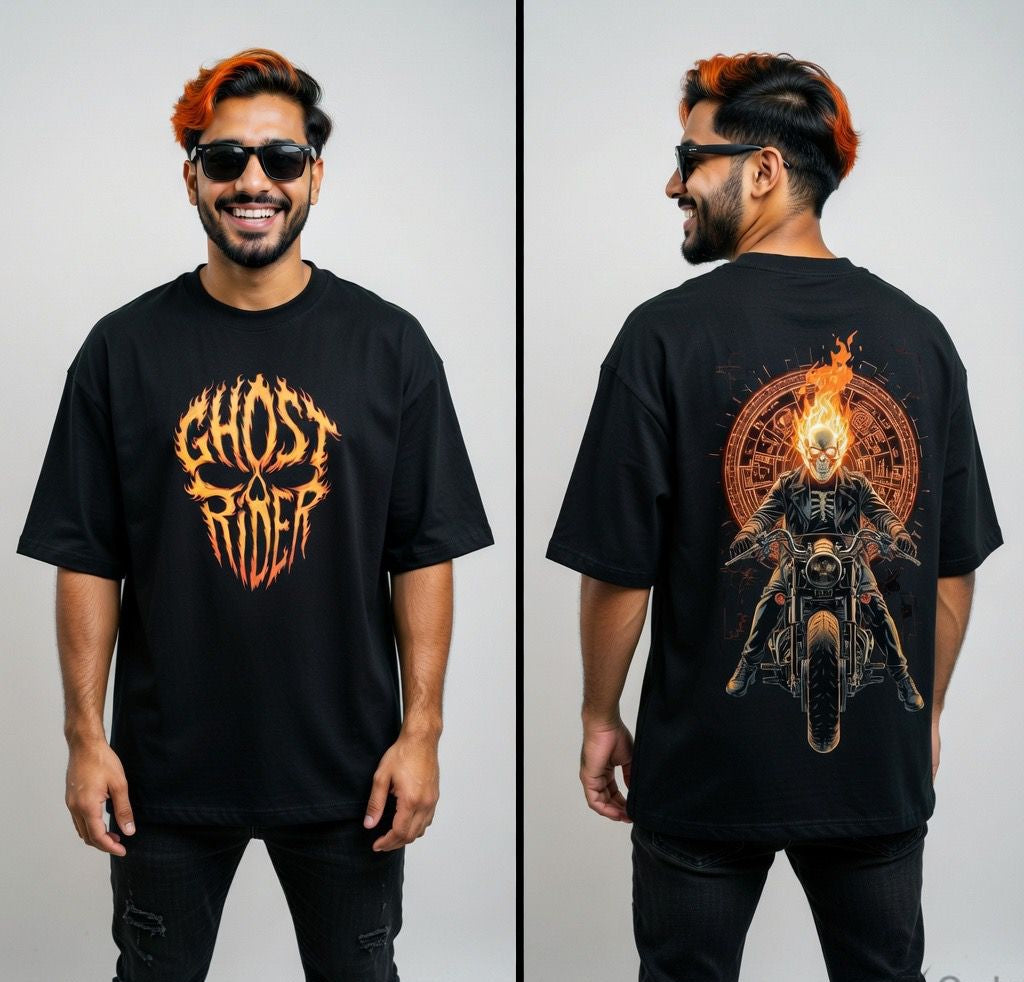 Ghost Rider "Hellfire" Oversized T-shirt