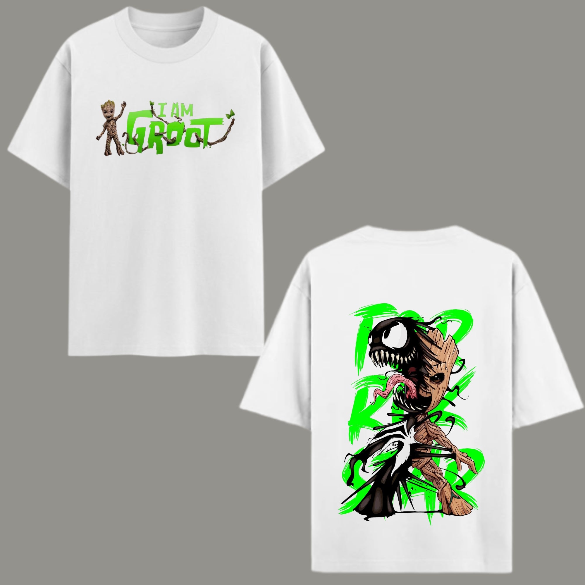 Symbiote Groot Oversized Heavyweight T-shirt