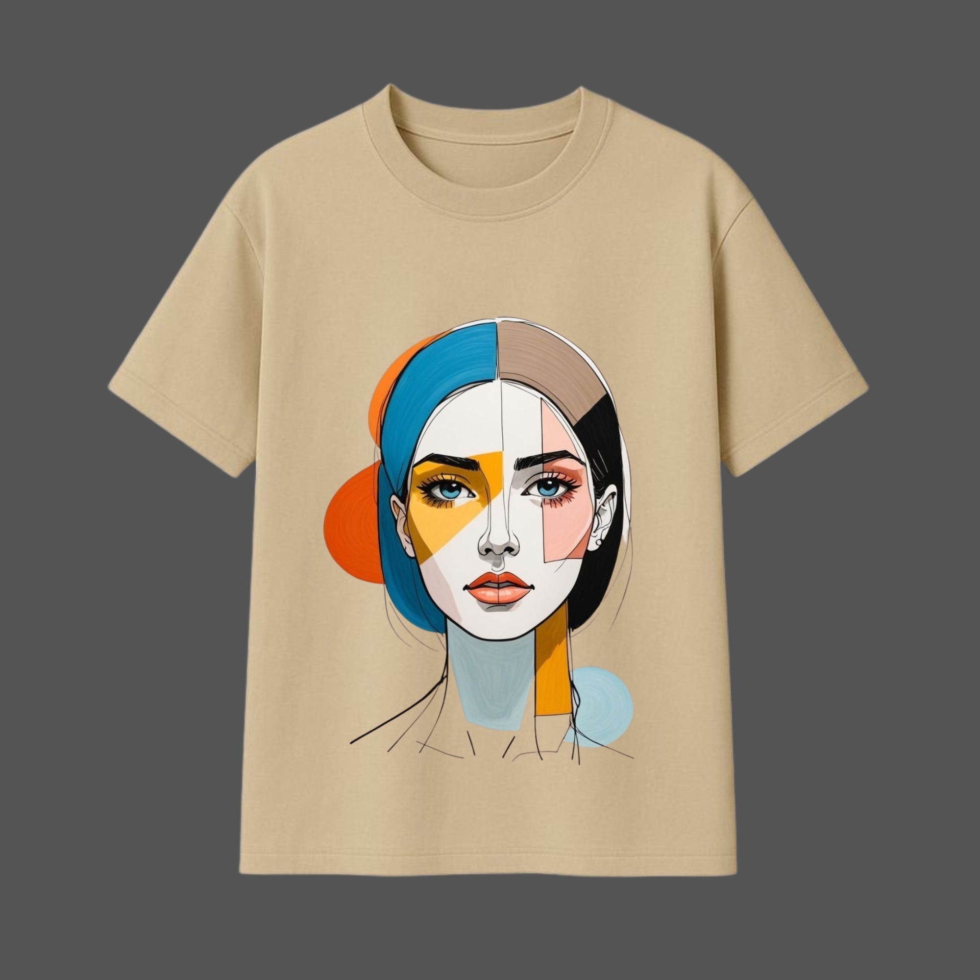Abstract Muse Oversized Graphic T-shirt